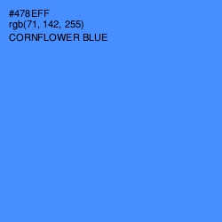 #478EFF - Cornflower Blue Color Image